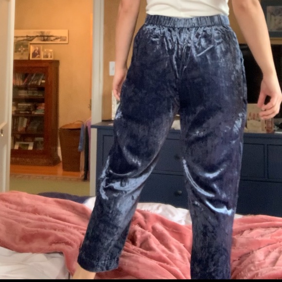 Blue Velvet Elastic waist pants - Anthropologie - Picture 4 of 9
